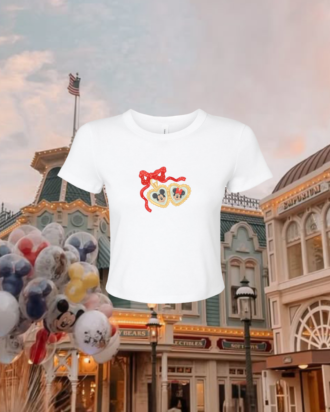 Sweetheart M&M Sunnies Cropped Tee