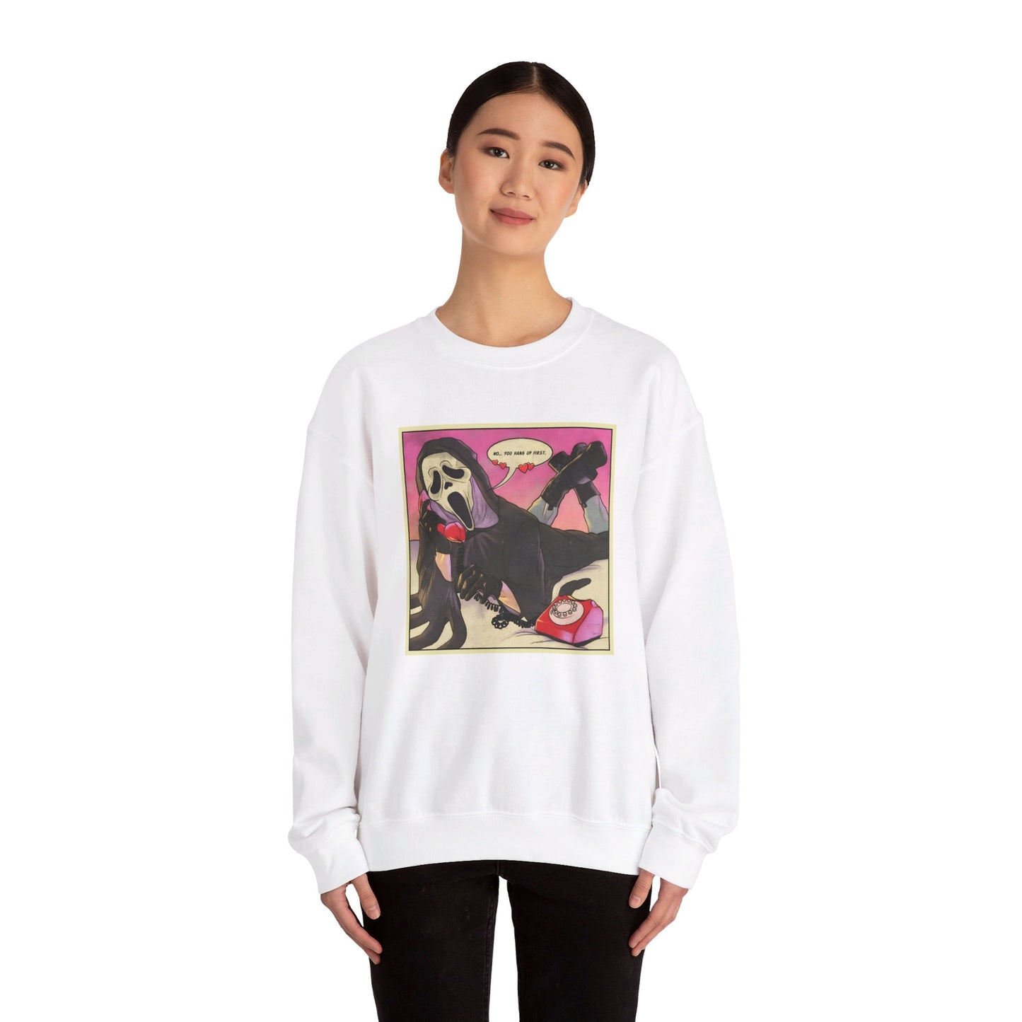 No you hang up! Ghostface Sweatshirt