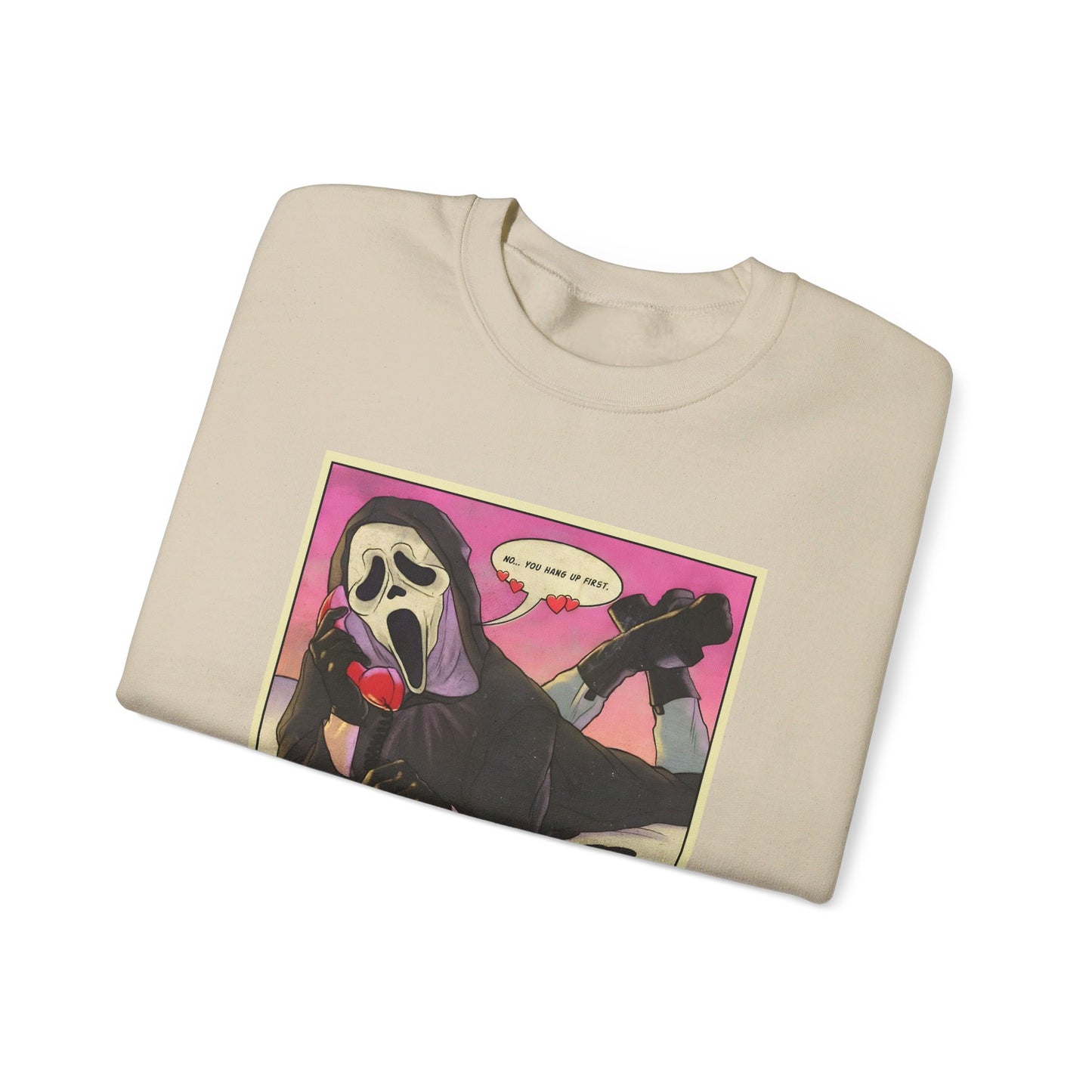No you hang up! Ghostface Sweatshirt