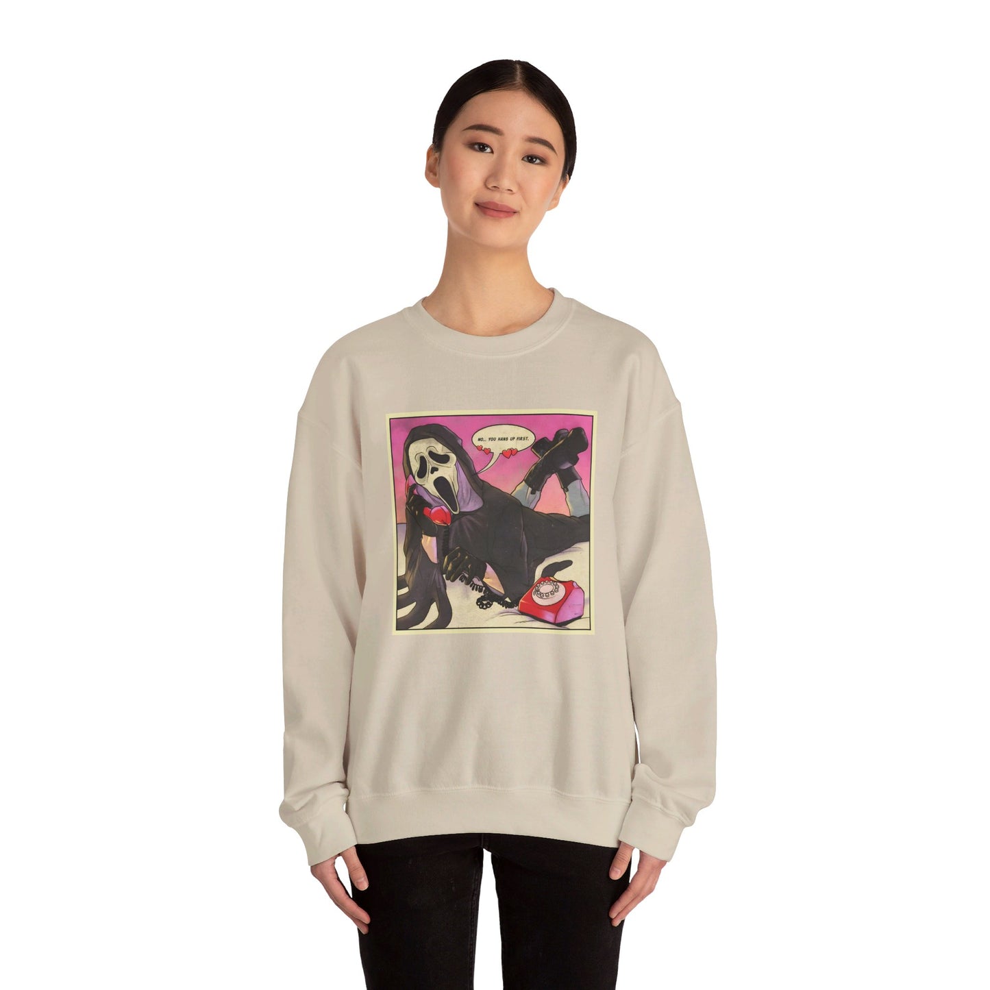 No you hang up! Ghostface Sweatshirt