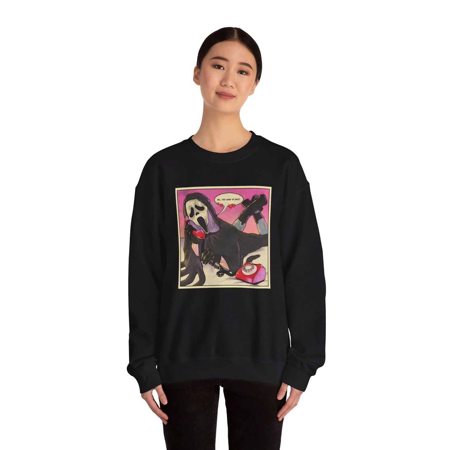 No you hang up! Ghostface Sweatshirt
